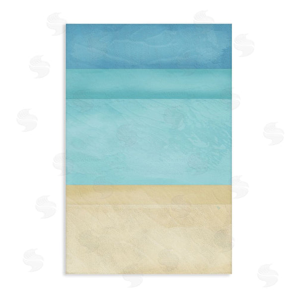 stupell industries Martina Pavlova | Abstract Beach Coastal Color Block Wall Art