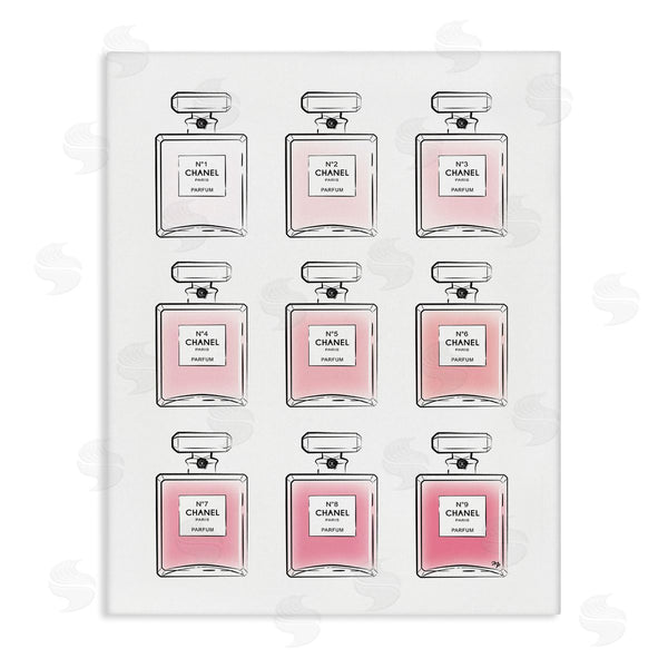 stupell industries Martina Pavlova | Glam Pink Ombre Perfume Bottles