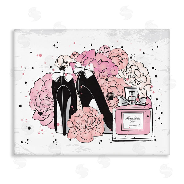 stupell industries Martina Pavlova | Glam Pink Peonies Bow Heels