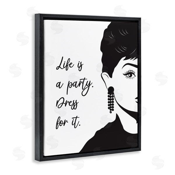 Stupell Industries Martina Pavlova | Life's A Party Glam Fashion Portrait