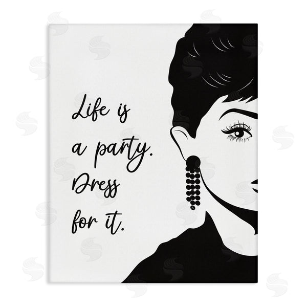 stupell industries Martina Pavlova | Life's a Party Glam Fashion Portrait