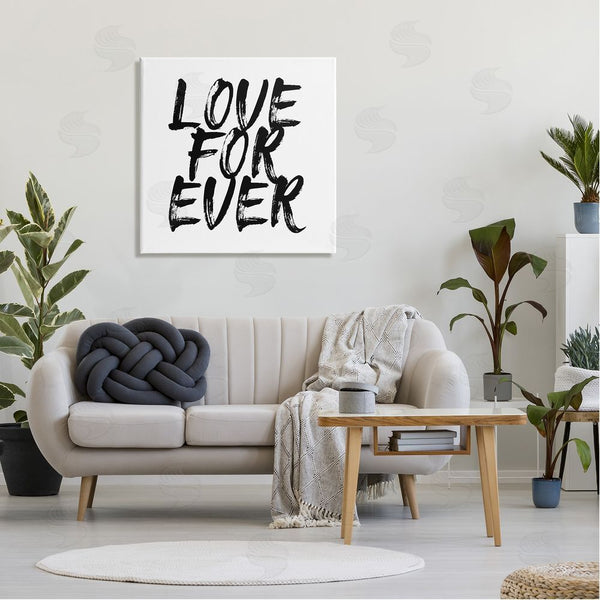 Stupell Industries Martina Pavlova | Love Forever Brush Stroke Phrase Wall Art