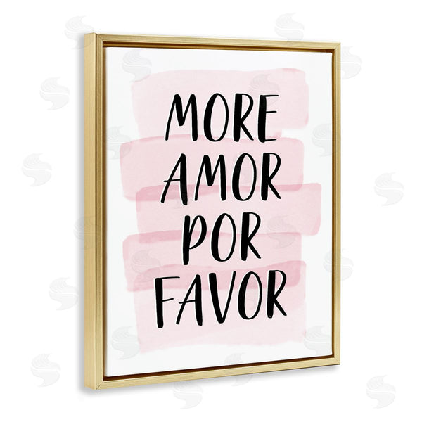 Stupell Industries Martina Pavlova | More Amor Por Favor Pink