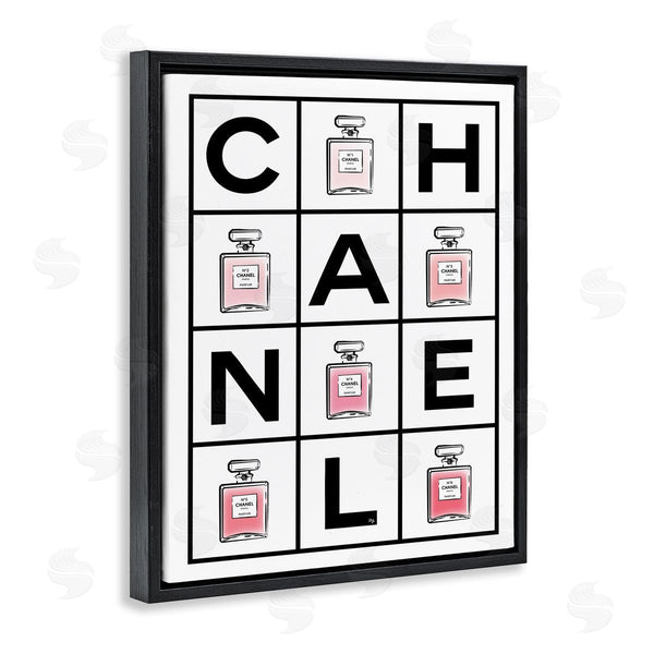 Stupell Industries Martina Pavlova | Perfume Bottle Bold Text Glam Pattern