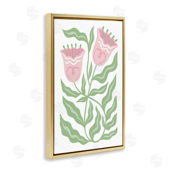 Stupell Industries Martina Pavlova | Pink Tulip Twin Blossoms