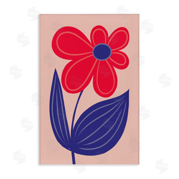 stupell industries Martina Pavlova | Playful Bold Red Daisy