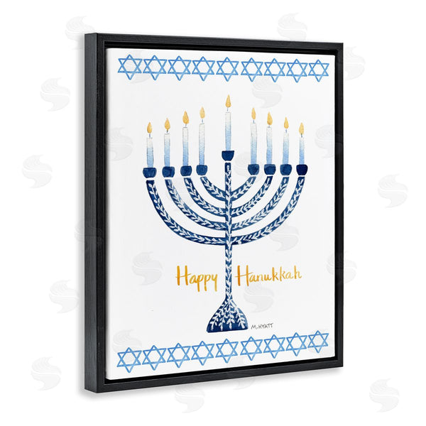 Stupell Industries Melissa Hyatt | Happy Hanukkah Holiday Menorah