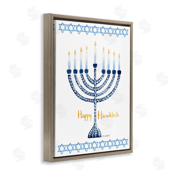 Stupell Industries Melissa Hyatt | Happy Hanukkah Holiday Menorah