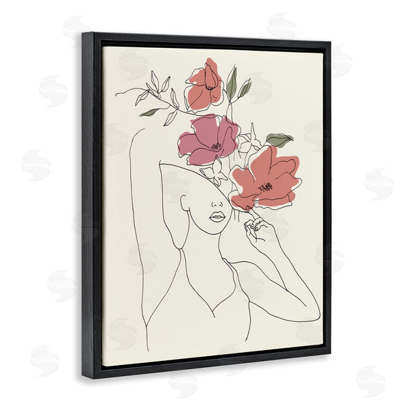 Stupell Industries Melissa Wang | Female Linework Blooming Floral Sketch