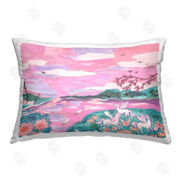 stupell industries Melissa Wang | Pink Whimsical Unicorns