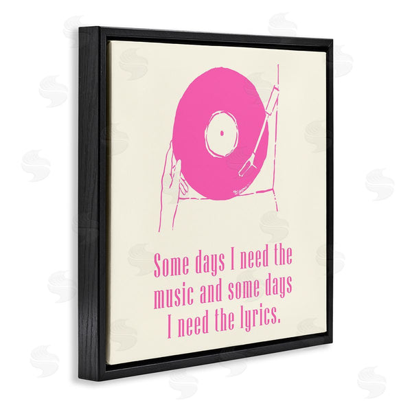 Stupell Industries Melissa Wang | Somedays Music And Lyrics Phrase Wall Art