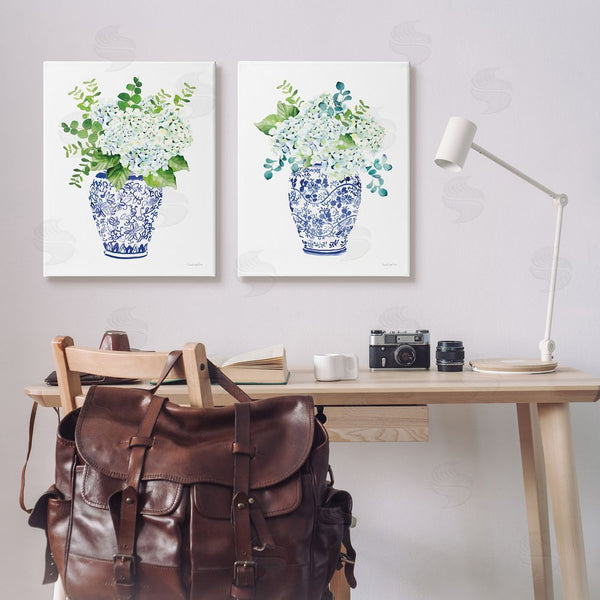 Stupell Industries Mercedes Lopez Charro | Blue Floral Bouquets Lush Green Botanicals Wall Art