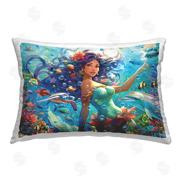 stupell industries Michael David Ward | Underwater Smiling Mermaid