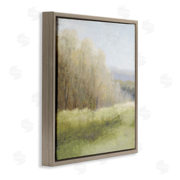 Stupell Industries Michael Marcon | Misty Trees Peaceful Countryside Soft Brush Impressionist Painting Wall Art
