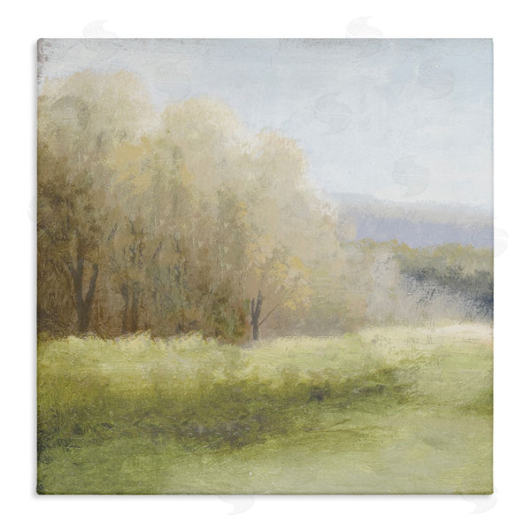 stupell industries Michael Marcon | Misty Trees Peaceful Countryside Soft Brush Impressionist Painting Wall Art