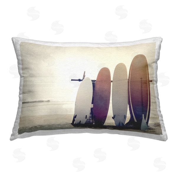 Stupell Industries Mike Calascibetta | Beach Surfboards Leaning