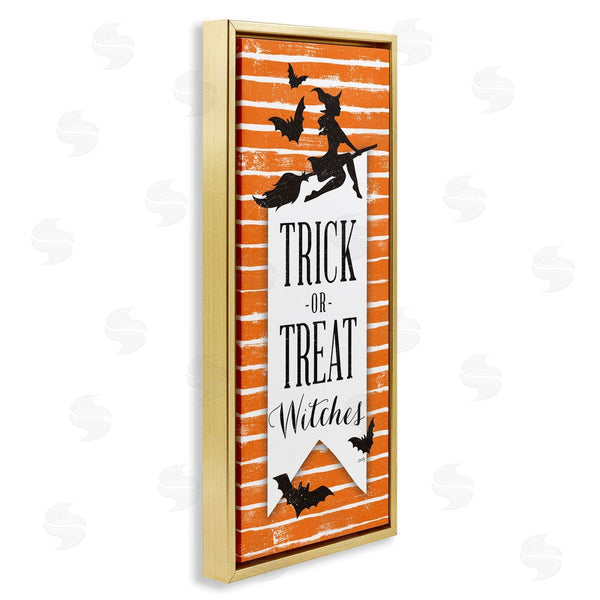 Stupell Industries Misty Michelle | Trick Or Treat Witch Silhouette Wall Art