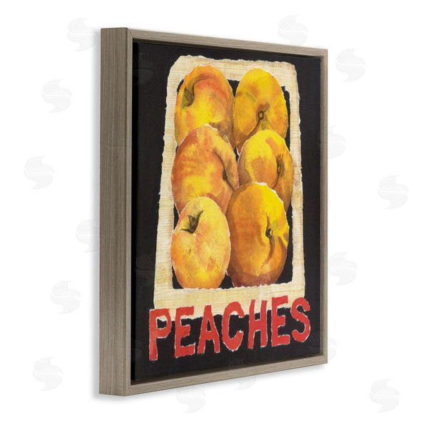 Stupell Industries Nancy Overton | Collaged Garden Peaches Wall Art