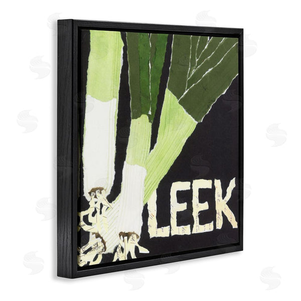 Stupell Industries Nancy Overton | Collaged Leek Vegetable Wall Art