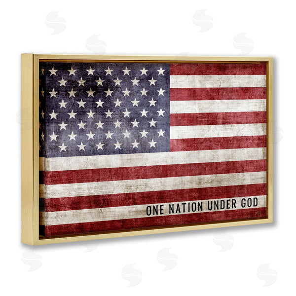 Stupell Industries Natalie Carpentieri | One Nation Under God Flag