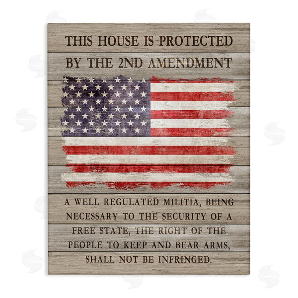 stupell industries Natalie Carpentieri | Patriotic Second Amendment Flag