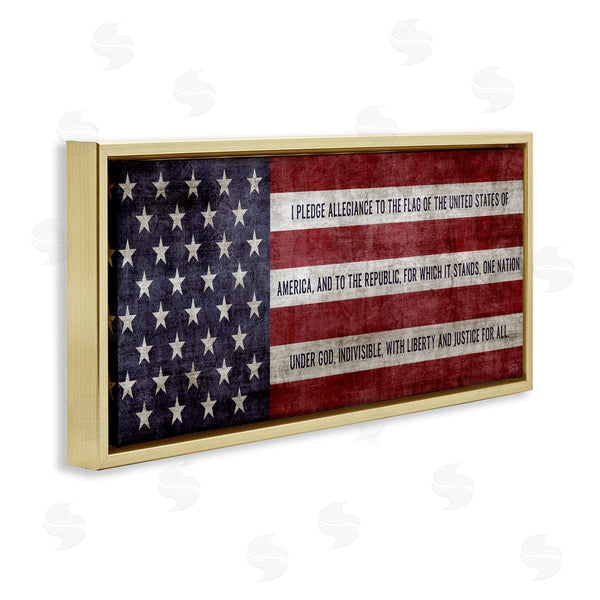 Stupell Industries Natalie Carpentieri | Pledge Of Allegiance Flag