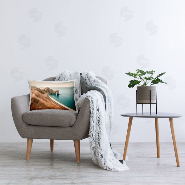 Stupell Industries Nataly White | Beach With Arched Cove