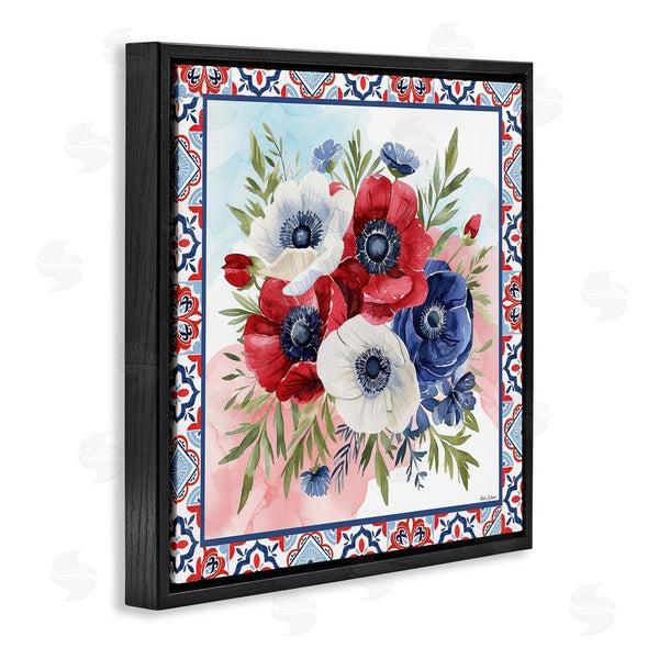 Stupell Industries Nicole DeCamp | Americana Poppy Bouquet Wall Art