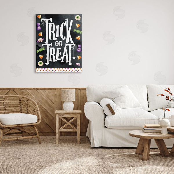 Stupell Industries Nicole DeCamp | Trick Or Treat Halloween Candy Wall Art