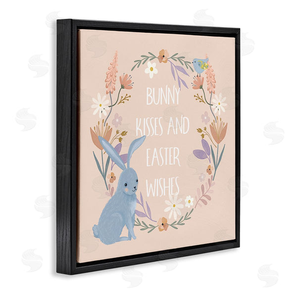 Stupell Industries Nina Blue | Bunny Kisses Easter Wishes Wall Art