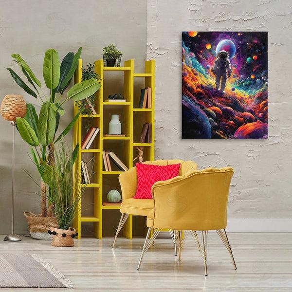 Stupell Industries Nina Blue | Stepping On Space Terrain Wall Art