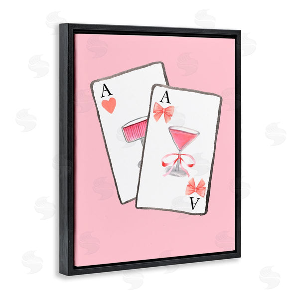 Stupell Industries Nina Jacobs | Cocktail Aces Cards Wall Art