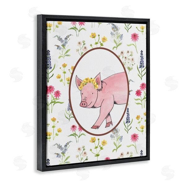 Stupell Industries Nina Jacobs | Farm Friends Pig & Herbs