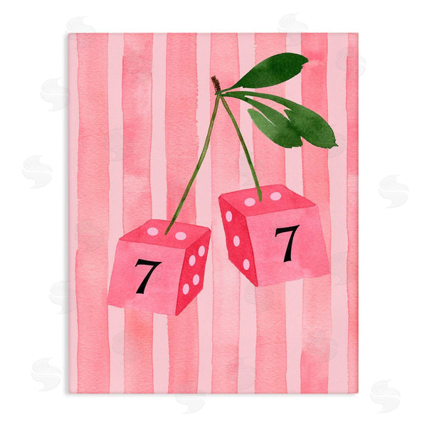 stupell industries Nina Jacobs | Lucky Number 7 Cherry Dice Wall Art