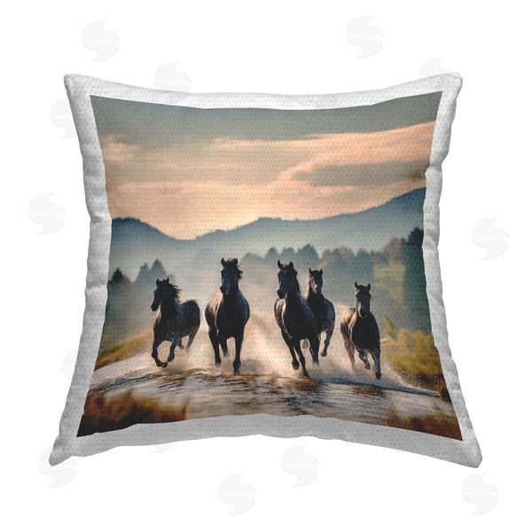Stupell Industries Noah Bay | California Cruise Antique Car Printed Throw Pillow