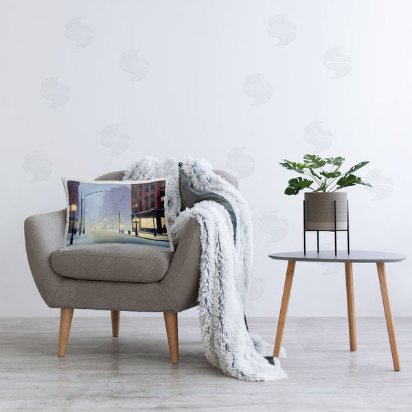 Stupell Industries Noah Bay | Misty Winter City Street