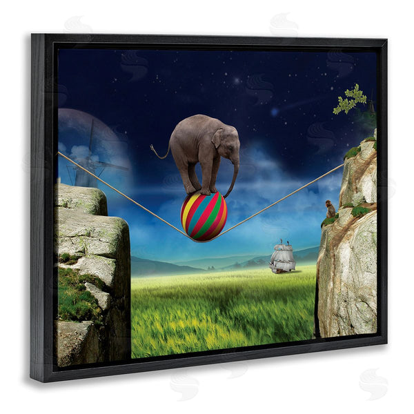 Stupell Industries Nobleworks | Elephant Balancing On Ball Wall Art