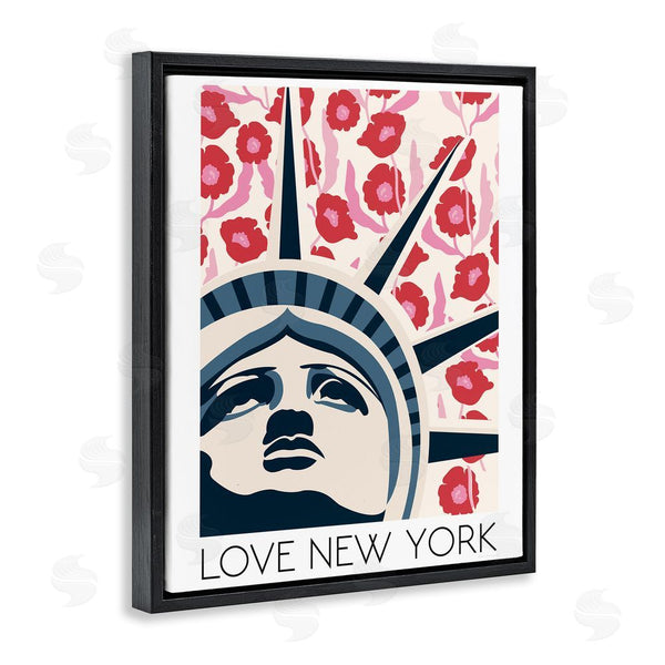 Stupell Industries Omar Escalante | Groovy Florals Love New York Wall Art