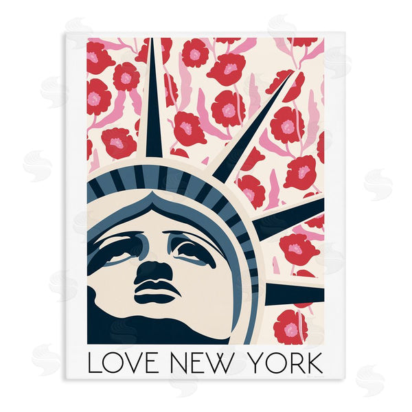 stupell industries Omar Escalante | Groovy Florals Love New York Wall Art