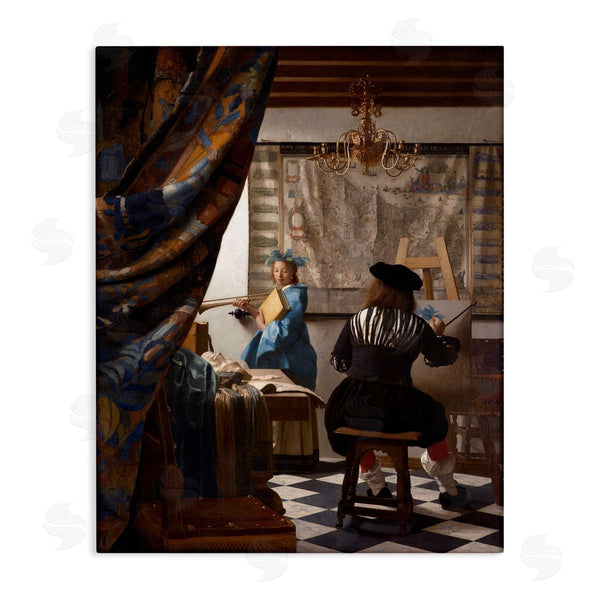 stupell industries one1000paintings | Allegory of Painting Johannes Vermeer Classical Portrait Wall Art