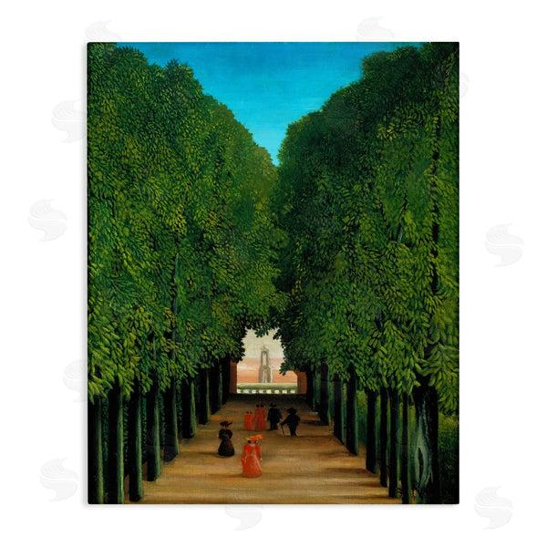 stupell industries one1000paintings | Avenue in Park at Saint Cloud Henri Rousseau Classical Painting Wall Art