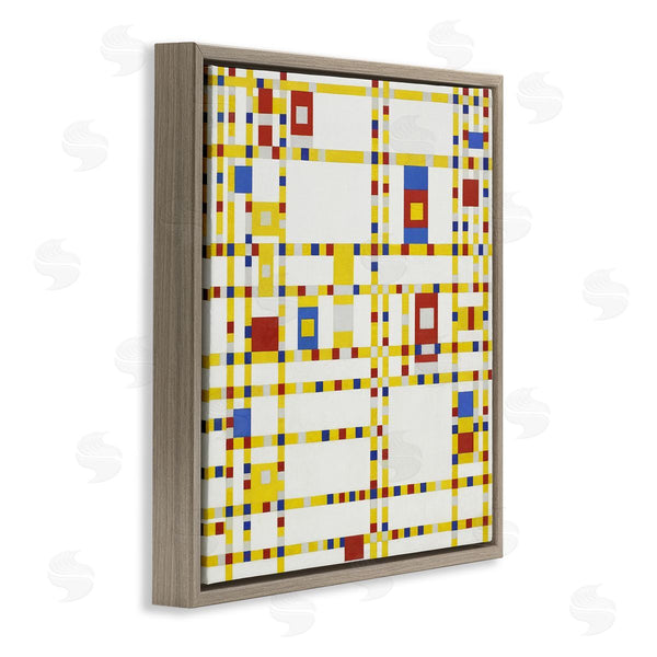 Stupell Industries One1000paintings | Broadway Boogie Woogie Piet Mondrian Classic Abstract Painting Wall Art