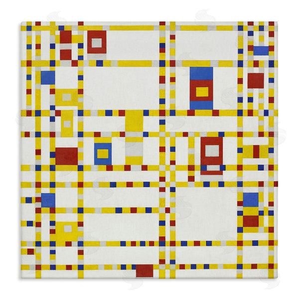 stupell industries one1000paintings | Broadway Boogie Woogie Piet Mondrian Classic Abstract Painting Wall Art