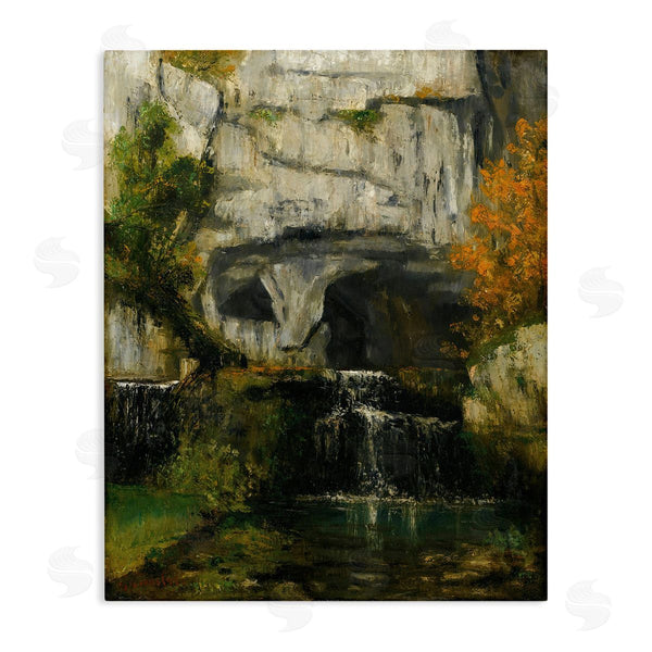 stupell industries one1000paintings | Classic Courbet Waterfall Wall Art