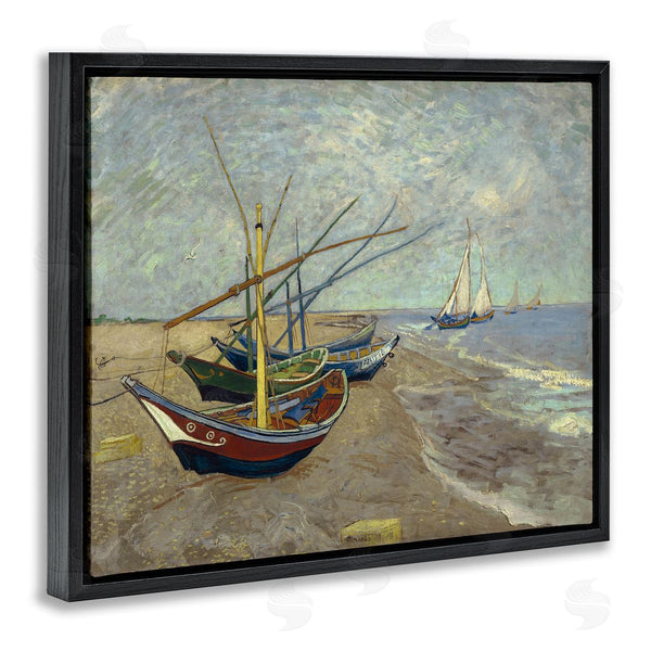 Stupell Industries One1000paintings | Classic Fishing Boats On Beach Wall Art