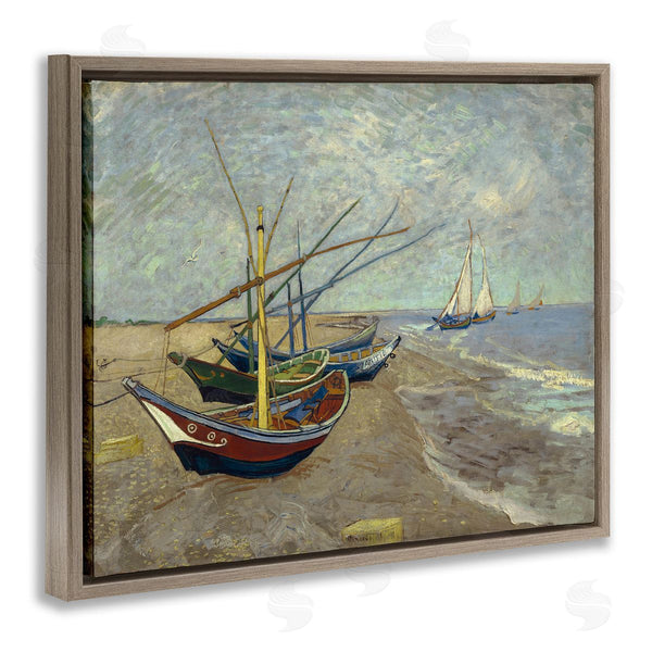 Stupell Industries One1000paintings | Classic Fishing Boats On Beach Wall Art