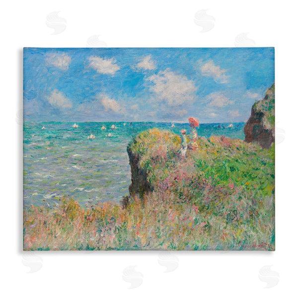 stupell industries one1000paintings | Classic Monet Cliff Walk Wall Art