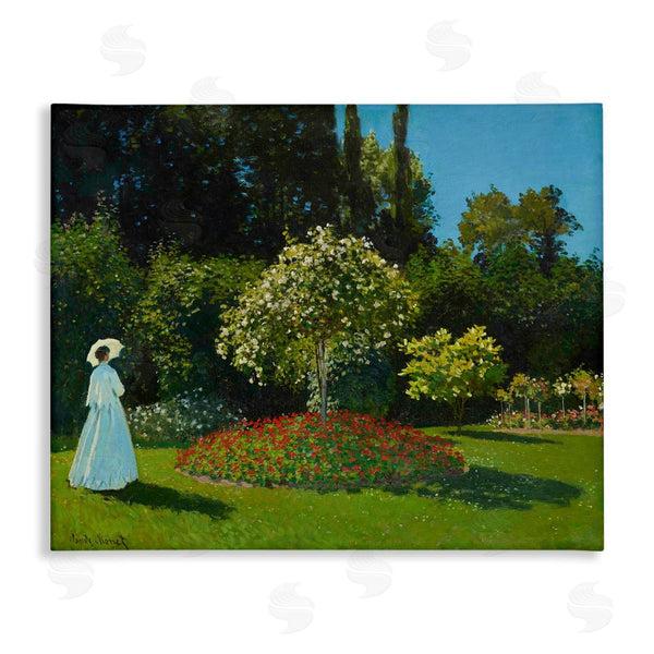 stupell industries one1000paintings | Classic Monet Lady in Garden Wall Art