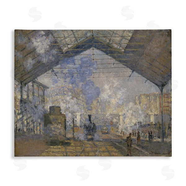 stupell industries one1000paintings | Classic Monet Saint-Lazare Station Wall Art