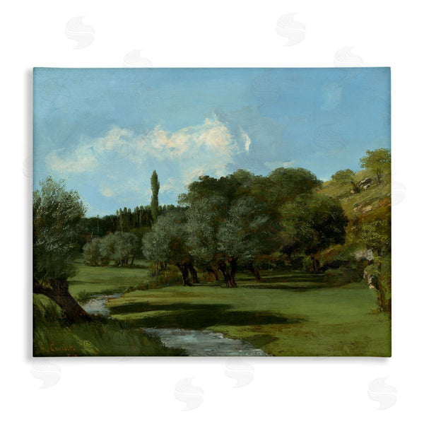 stupell industries one1000paintings | Classical Green Field Landscape Wall Art